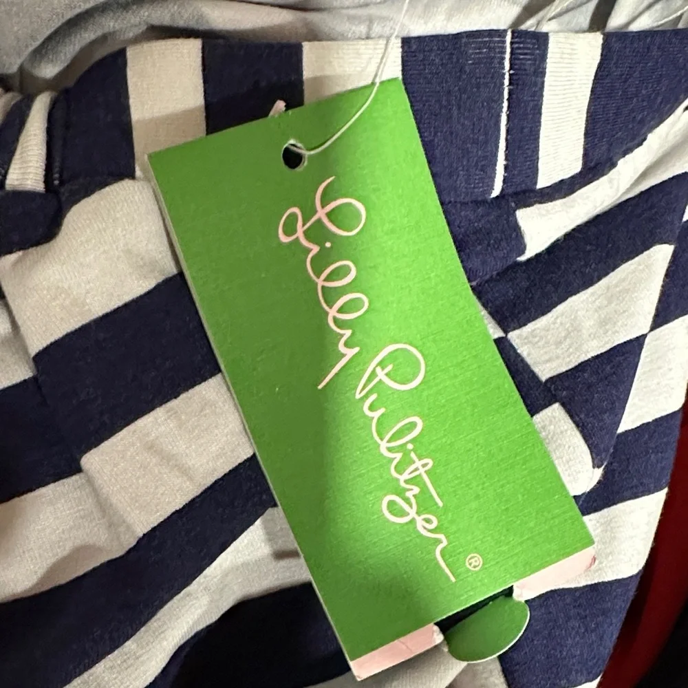 *LILLY PULITZER* Navy x White Striped Sleeveless Emmett Maxi Dress NWT Size S - Picture 12 of 14